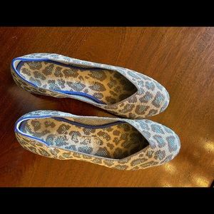 Gray Leopard Rothy’s Flats Size 10